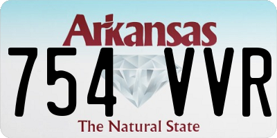 AR license plate 754VVR