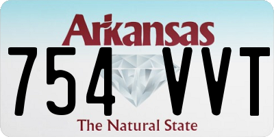 AR license plate 754VVT