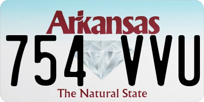 AR license plate 754VVU