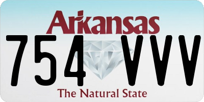 AR license plate 754VVV
