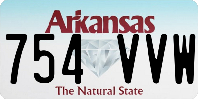 AR license plate 754VVW