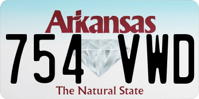 AR license plate 754VWD