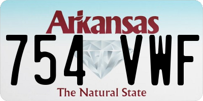 AR license plate 754VWF