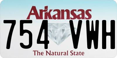 AR license plate 754VWH