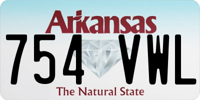 AR license plate 754VWL