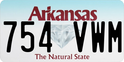 AR license plate 754VWM
