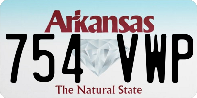 AR license plate 754VWP