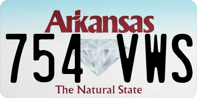AR license plate 754VWS