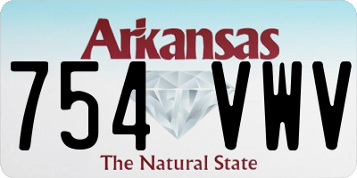 AR license plate 754VWV