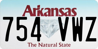AR license plate 754VWZ