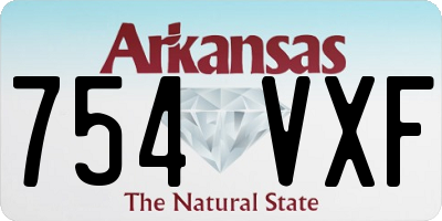 AR license plate 754VXF
