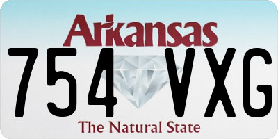 AR license plate 754VXG