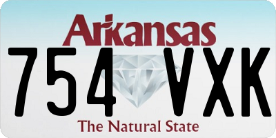 AR license plate 754VXK