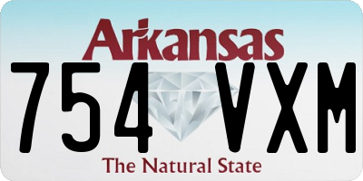 AR license plate 754VXM