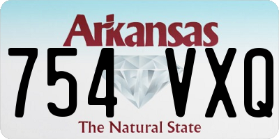 AR license plate 754VXQ