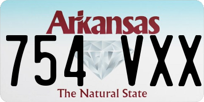 AR license plate 754VXX