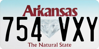 AR license plate 754VXY