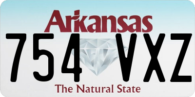 AR license plate 754VXZ
