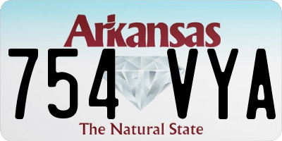 AR license plate 754VYA