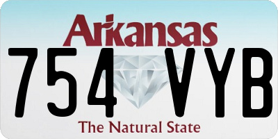 AR license plate 754VYB