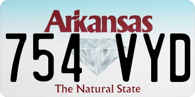 AR license plate 754VYD