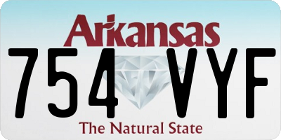 AR license plate 754VYF
