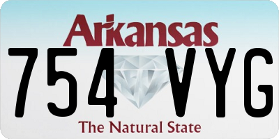 AR license plate 754VYG