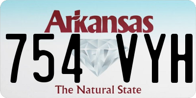AR license plate 754VYH