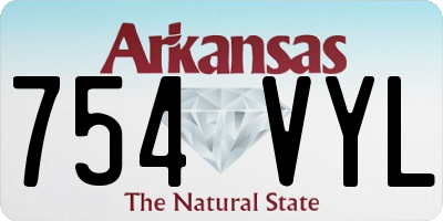 AR license plate 754VYL