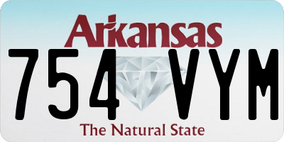 AR license plate 754VYM