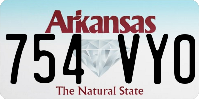 AR license plate 754VYO