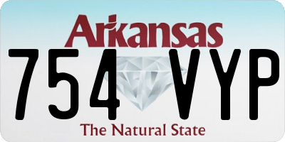 AR license plate 754VYP