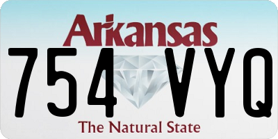 AR license plate 754VYQ