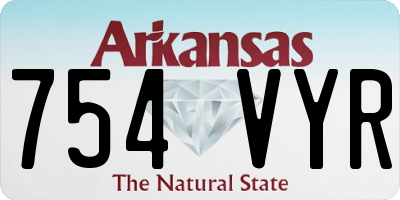 AR license plate 754VYR
