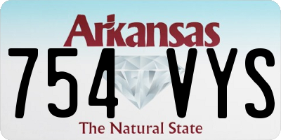 AR license plate 754VYS