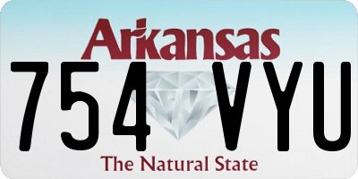 AR license plate 754VYU