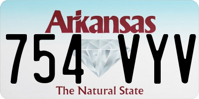 AR license plate 754VYV