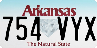 AR license plate 754VYX