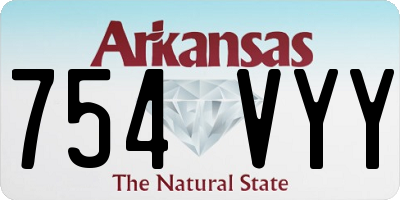 AR license plate 754VYY