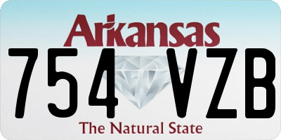 AR license plate 754VZB