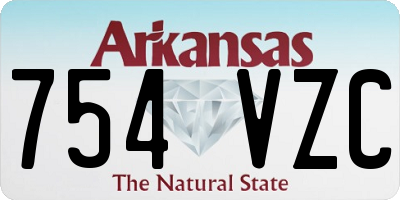 AR license plate 754VZC
