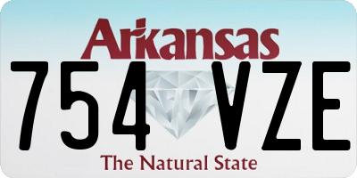 AR license plate 754VZE