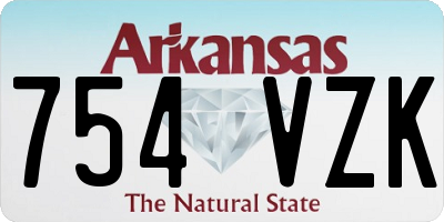 AR license plate 754VZK