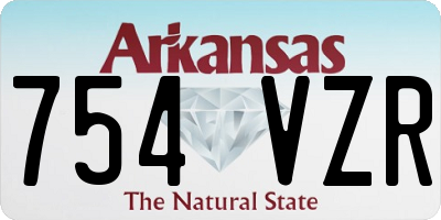 AR license plate 754VZR