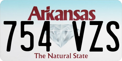 AR license plate 754VZS