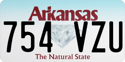 AR license plate 754VZU