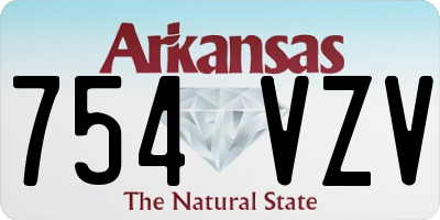 AR license plate 754VZV