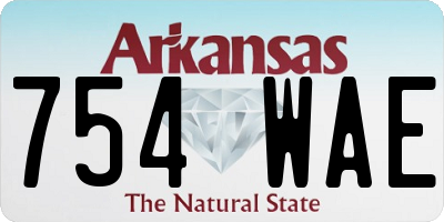 AR license plate 754WAE