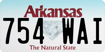 AR license plate 754WAI