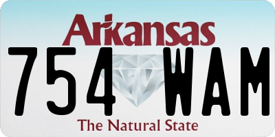 AR license plate 754WAM